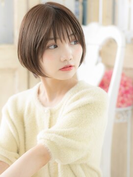 モッズ ヘア 福岡姪浜店(mod's hair) mod's姪浜/艶感シルキーベージュ前下がりステップボーンカットb