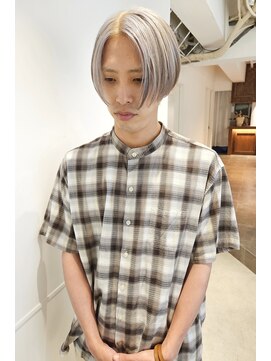 ウック(wooc) ホワイトベージュメンズセンターパート