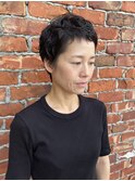 ベリーショート×パーマ