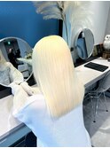 抜きっぱなしブロンド ホワイトブロンド ケアブリーチ