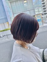 オーガニック アトリエ 大宮(organic+atelier)&nbsp;くびレイヤーグレージュエモージュ大人ショート小顔似合わせ