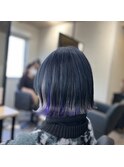 ネイビー×シルバー×バイオレット