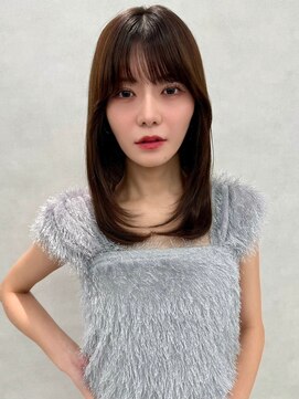 エジョン 幡ヶ谷店(Aejon) レイヤーロング/ヘルシースタイル/韓国ヘア/ベビーピンク/新宿