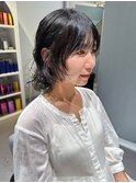 くせ毛カット/くせ毛風パーマ/ウルフパーマ/フェイスレイヤー