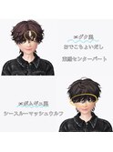 フェザーショート 刈り上げセンターパート