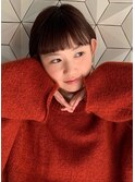 マロンベージュ フェザーショート ラベンダーミルクティー 暗髪
