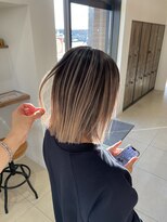 アースコアフュールボーテ 龍ヶ崎店(EARTH coiffure beaute) 【バレイヤージュ】ホワイトベージュ