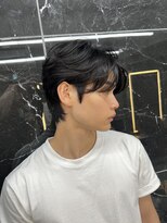 サイン 渋谷(SIGN) メンズセンターパートカルマパーマボブミディアムマッシュウルフ