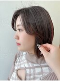切りっぱなしボブ