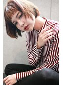 【over hair】 ガーリーショートボブスタイル