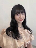 アミー 駒澤(Ammy komazawa)&nbsp;ブルーブラック/地毛風カラー/暗髪/寒色/お顔まわりカット