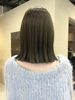 ヘアー アイス ルーチェ(HAIR ICI LUCE) 大人可愛いくすみカラーオリーブグレージュレイヤーカット/今枝