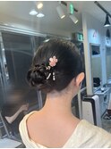 かんざしヘア