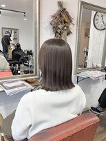 ヘアメイク アンフィ(amphi)&nbsp;ナチュラルベージュ× 外ハネロブ..~*＊.