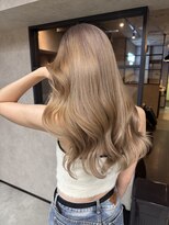 サニー 渋谷(SUNNY) バレイヤージュ、ハイライト、レイヤーロング、グレーベージュ