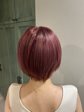 ヘアサロン ナノ(hair salon nano) ショートヘア/ショートレイヤー/ルビーピンク/ピンクカラー