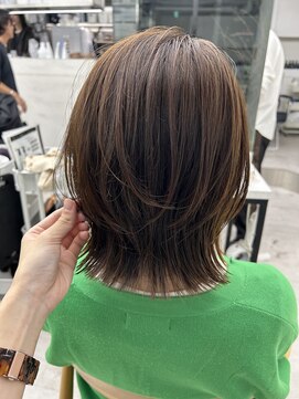 ビューナゴヤ 名駅(VIEW NAGOYA) レイヤーボブ/レイヤーカット/くびれヘア/ベージュカラー