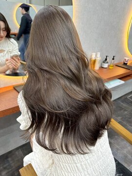 オズ 郡山駅前店(OZ) おすすめカシスブラウン 小顔カット×アッシュブラウンレイヤー