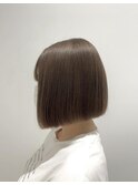 ミディアムヘア暗めカラーグランマッシュデザインカラー《用賀》