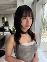 ネオリーブ クーロ(Neolive curro)&nbsp;韓国前髪顔周り×ハッシュレイヤー　暗めカラー/酸性ストレート