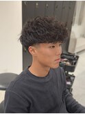 海外スペインカール/テーパーフェード/名古屋/外国人風