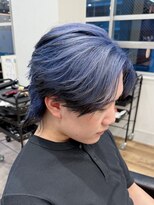 ルースト 京都四条大宮店(ROOST)&nbsp;センターパート/men's/ダブルカラー/エンドカラー