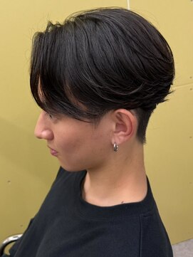 エルマーク 松山(L-MARK) フェザーパーマ/カルマパーマ/メンズ/韓国/眉毛/センターパート