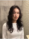 ワンホンレイヤー/ミルクティーブロンド/ダークブルー/戸塚