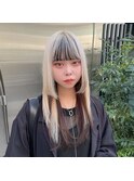 イメチェンヘアスタイル/ピンクベージュ/アンブレラカラー渋谷