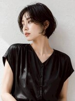 ミロアヴィタ 平尾(miroa vita)&nbsp;ダークブラウン 顔周りカット 20代 ショートボブ 髪質改善
