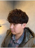 メンズ刈り上げシャドウパーママッシュ