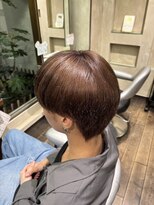 Men's U-AMBOISE  寝屋川/メンズパーマ/ブリーチ/白髪ぼかし/ハイライト&nbsp;コンパクトナチュラルマッシュ