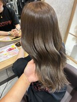 【全席完全個室サロン】ef lien西大寺 × 髪質改善ミルボンAujua認定サロン&nbsp;透明感たっぷりオリーブグレージュ
