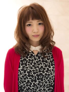 ハナブサ 藤江店(HANABUSA) 愛され前髪ありミディアムパーマスタイル