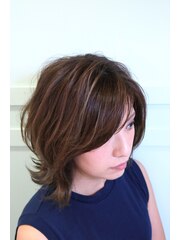 『NUDE COLOR』重さが可愛い外ハネBob