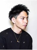 無造作ショートマットツーブロック