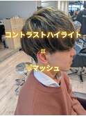 コントラストハイライト×Vマッシュ