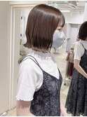 くびれボブ　ブラウンカラー
