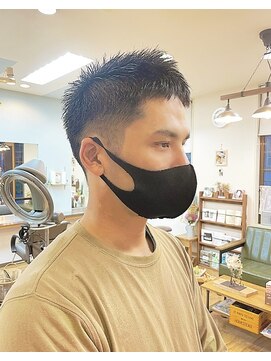 ブラッシュオン(BRUSH-ON) ツーブロックヘア