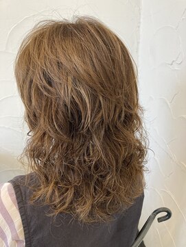 レ モーリア デフィ defi ヘアメイク レモーリアお客様スタイルセミロングウェーブ