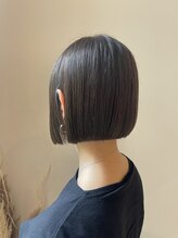 レリコ ニド(Relico-nid) 髪質改善20代30代40代大人可愛いミニマムBOB×透明感ブラウン
