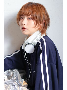 ローリーポーリークラウン(Roly Poly Clown) ショートウルフ/ボブウルフ/ベージュ ◎ 20代30代40代