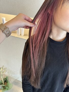 ウタリ(utari) 映えるインナーピンク【難波 桜川/インナーカラー】