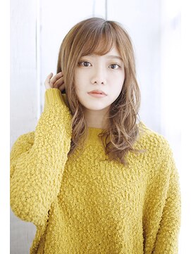 シュシュット(chouchoute) レイヤーカットウェットヘアデザインカラーオリーブベージュ/060