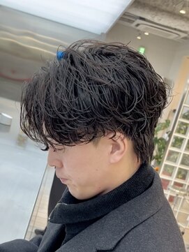 フィフスパーク(fifth PARK) 渋谷メンズ緩めシャドウパーマバレないツイストスパイラルパーマ