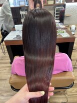 デビュー ヘアーメイク&nbsp;ホワイトグレージュ/デジタルパーマ/チェリーブラウン/宜野湾