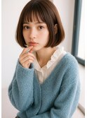 ナチュラルボブ×ストレートボブ