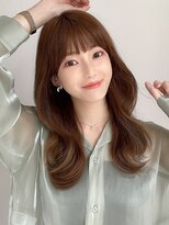 アフロートフクオカ(AFLOAT FUKUOKA)&nbsp;【NEW OPEN】小顔前髪あり後れ毛サイドバングメルティカラー