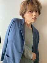 ペスカケイクリエイティブ(PESCA K-CREATIVE)&nbsp;ラフ感のあるくしゃっとショート×ベージュカラー