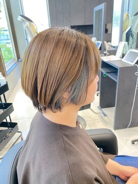 アース 南福島店(HAIR&MAKE EARTH) インナーカラー シルバーブルー